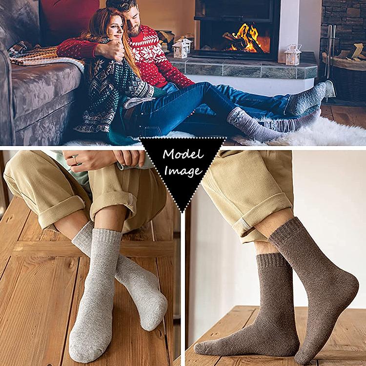 靴下 メンズ 裏起毛 【3足セット】 暖かい 防寒 冬 極暖 36℃ 恒温 極厚 ソックス おしゃれ 冷え性対策 保温 シンプル 無地 秋冬 男性 くつ下 |  | 08