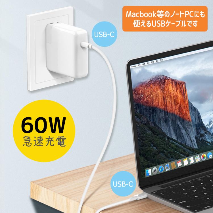 USB Type C to Type C ケーブル 2m 1本 5251_00.jpg