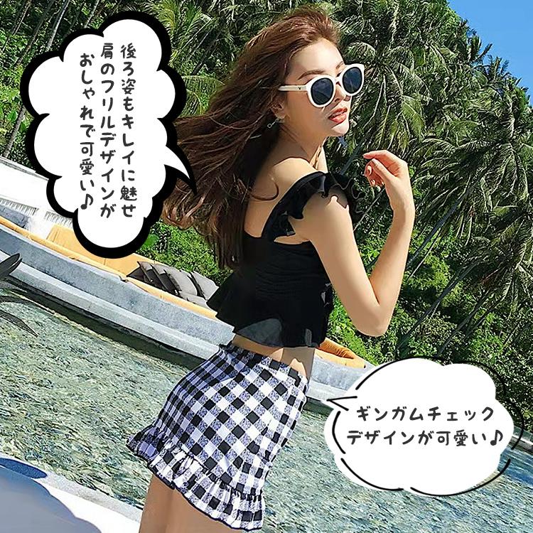 deicy ギンガムチェック 水着 タンキニ ギンガムチェック水着 レディースタンキニ | ミニミニストア
