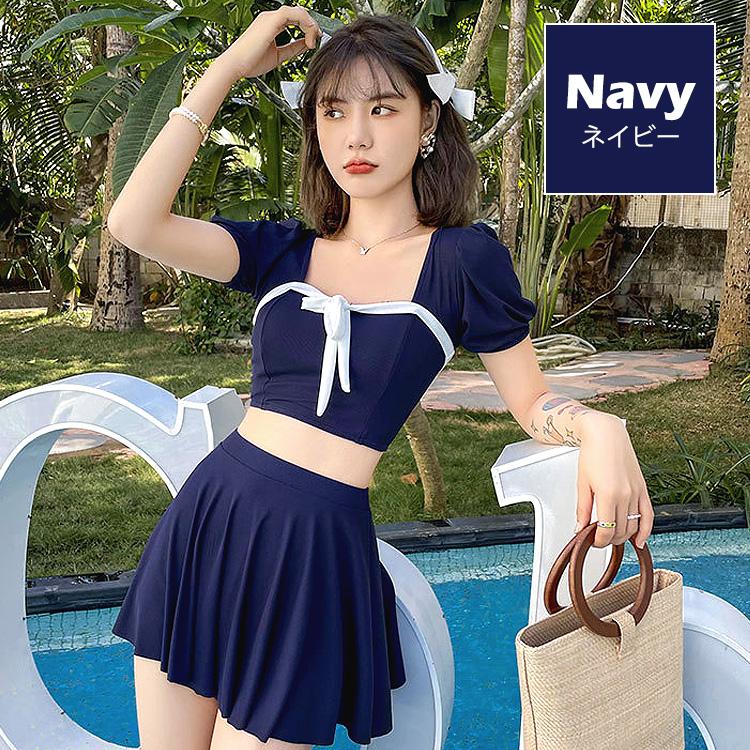 水着 レディース 体型カバー タンキニ ビキニ フィットネス リボン 可愛い 女の子 女性 大人 体型 おしゃれ フリル フレアスカート シンプル |  | 13