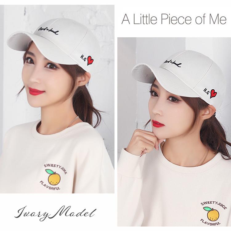 キャップ 帽子 レディース 紫外線カット UV ハート柄 おしゃれ