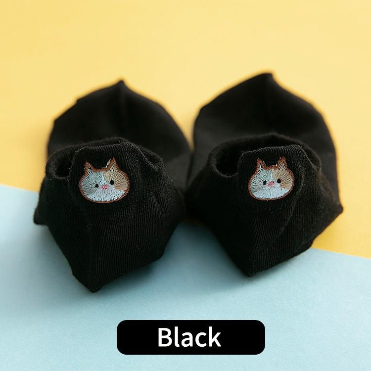 靴下 レディース 夏用 くるぶし ネコ柄 5足セット キャラクター おしゃれ スニーカー ソックス くつした スニーカーソックス 猫 ネコ くつ下 セット |  | 09