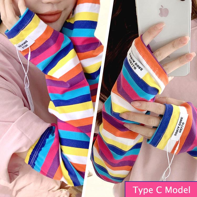 アームカバー uvカット レディース UV カラフル アームスリーブ 日焼け
