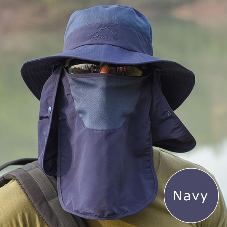 日焼け防止 帽子 UVカット 紫外線カット 日よけ 前垂れ付き ハット 日除け帽子 農作業 つば広 サファリハット メンズ アウトドア レディース 日焼け 釣り 登山 |  | 11