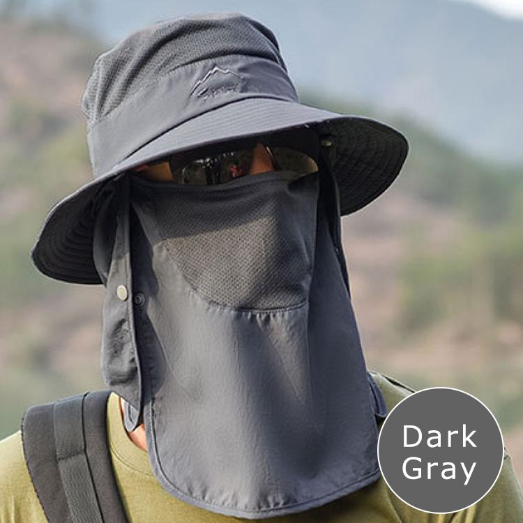 日焼け防止 帽子 UVカット 紫外線カット 日よけ 前垂れ付き ハット