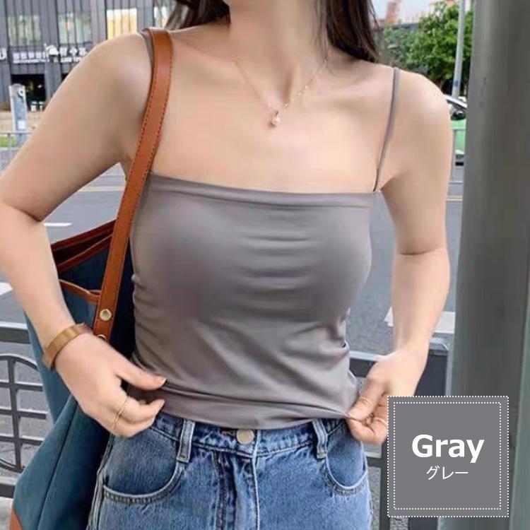 キャミソール カップ付き インナー 美映え ブラトップ ロング カップ付キャミソール レディース タンクトップ 女性 トップス シンプル 無地 |  | 13