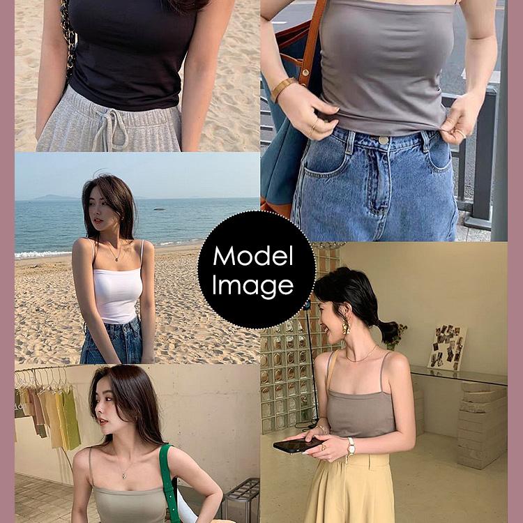 キャミソール カップ付き インナー 美映え ブラトップ ロング カップ付キャミソール レディース タンクトップ 女性 トップス シンプル 無地 |  | 09