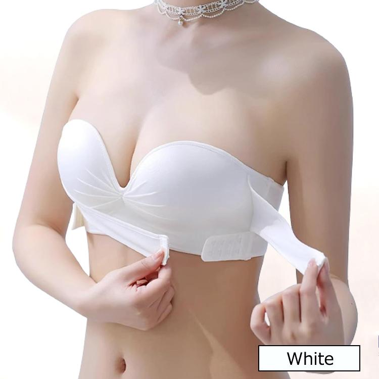 ストラップレスブラ クロス止め 落ちない ずれない 肩紐なし チューブトップ ブラジャー 盛れる 肩紐なしブラ ノンワイヤー ストラップレス ブラ |  | 17