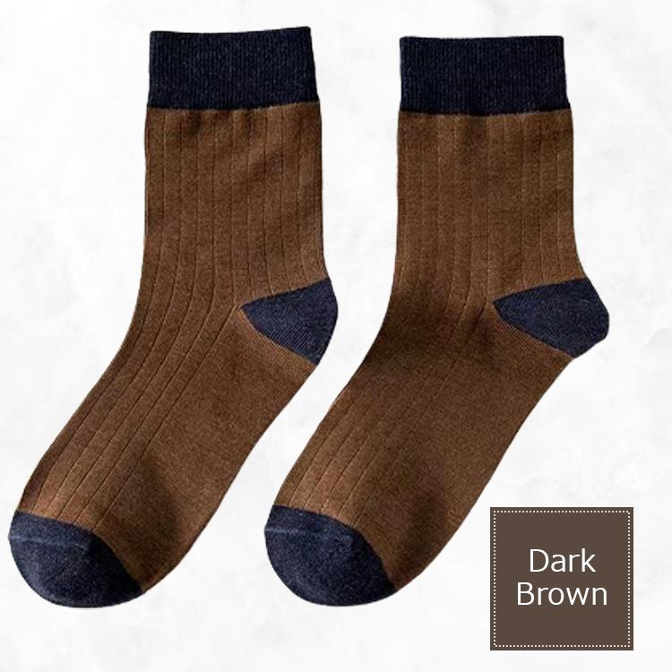 靴下 メンズ おしゃれ 5足セット メンズ靴下 23〜27cm メンズソックス バイカラー ツートン シンプル クルー丈ソックス くつした くつ下 |  | 12