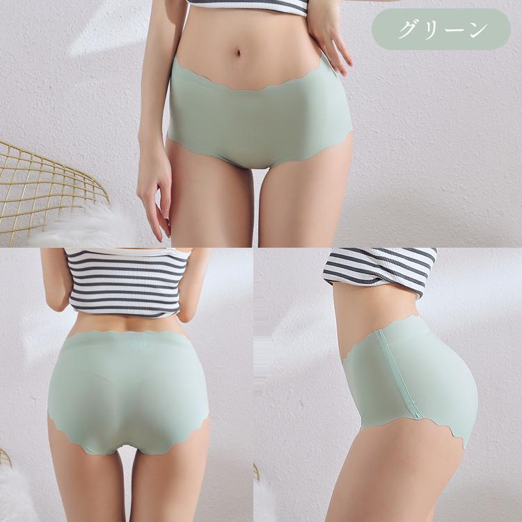 ショーツ レディース シームレスショーツ 深め 深ばき シームレス 波型ショーツ 3枚セット 無縫製 食い込まない 深履き かわいい ラインが出ない |  | 19