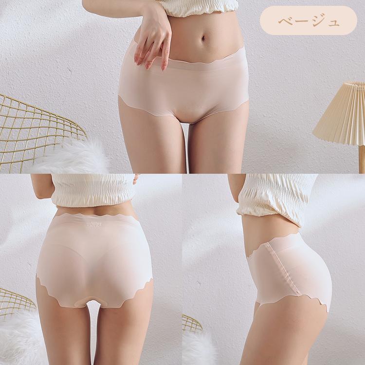 ショーツ レディース シームレスショーツ 深め 深ばき シームレス 波型ショーツ 6枚セット 無縫製 食い込まない 深履き かわいい ラインが出ない |  | 15