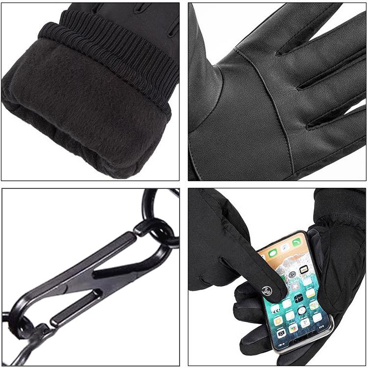 手袋 指開き メンズ レディース 指なし バイク 自転車 グローブ 防寒 防水 裏起毛 【３Ｍシンサレート高機能中綿素材】冬 アウトドア 防風 雪 冬用 |  | 12