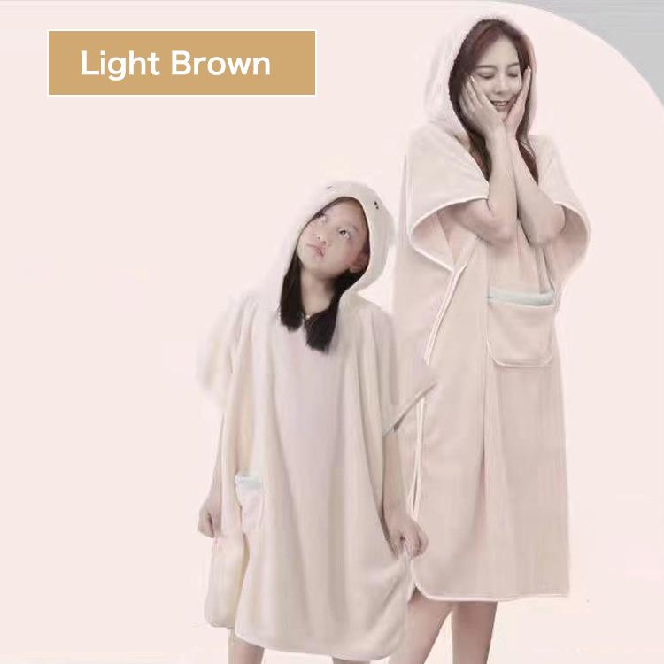 バスローブ レディース ママ キッズ ポンチョ フード付き 大人用 子供用 部屋着 かわいい ふわふわ 親子 コーデ ペア お揃い パジャマ ワンオペ |  | 16