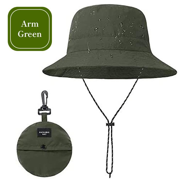 サファリハット 帽子 メンズ レディース 夏用 ハット コンパクト バケットハット つば広 あご紐 折りたたみ 収納ポーチ 日よけ 日除け 釣り ゴルフ 農作業登山 |  | 17