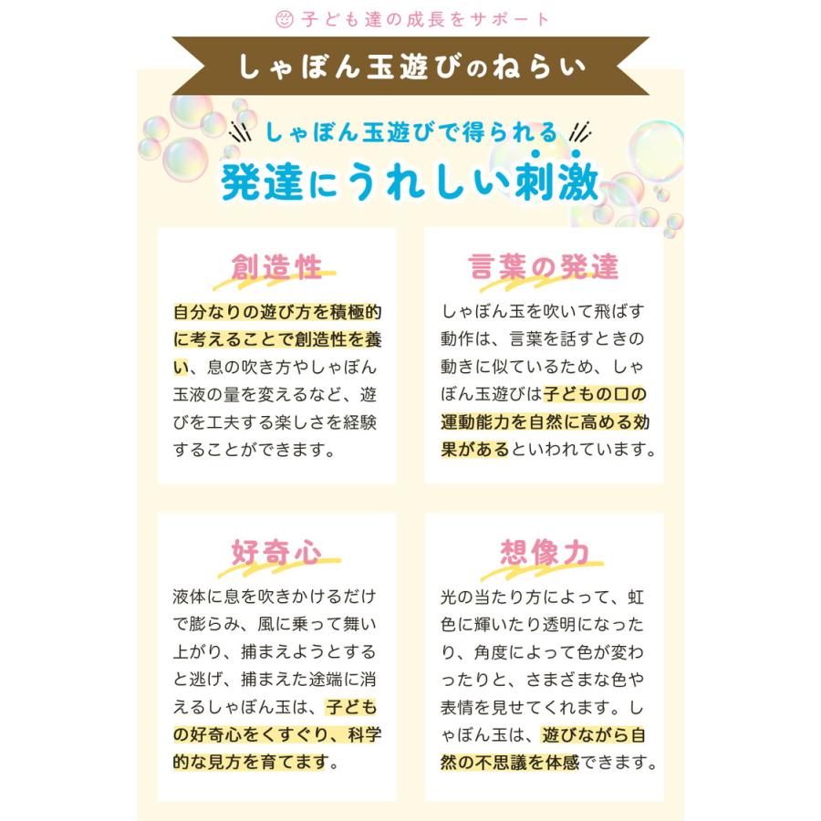 シャボン玉 しゃぼん玉 手動 道具 29点セット バブルマシーン 子供 大きい 割れないシャボン玉液の作り方説明書付 メッシュ収納袋付 外遊び |  | 03