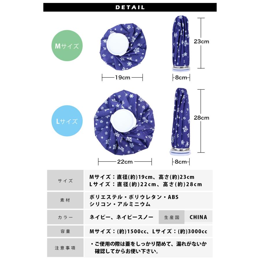 氷嚢 氷のう 2個セット 【使い勝手が良い M+MセットL+Lセット】大口径