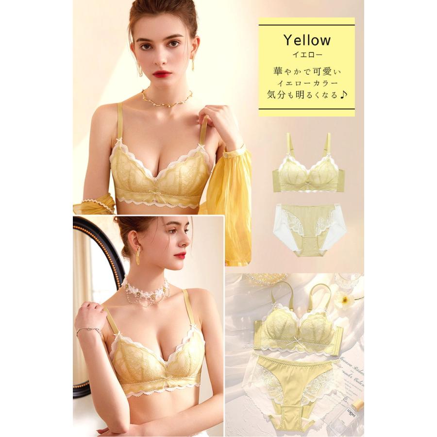 ブラジャー ショーツ セット ノンワイヤーブラ ショーツセット ナイトブラ 育乳ブラ ノンワイヤー 脇高 育乳 レディース 下着 女性 ノンワイヤーブラジャー |  | 19