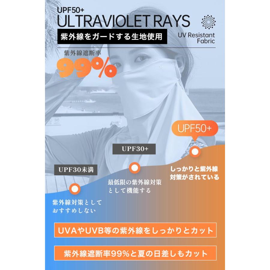 日焼け防止 マスク フェイスカバー uvカット uv 冷感 夏用 スポーツ ゴルフ uvカット率99%以上 UPF50+ ネックカバー フェイスマスク 日よけ 日焼け 紫外線対策 |  | 07