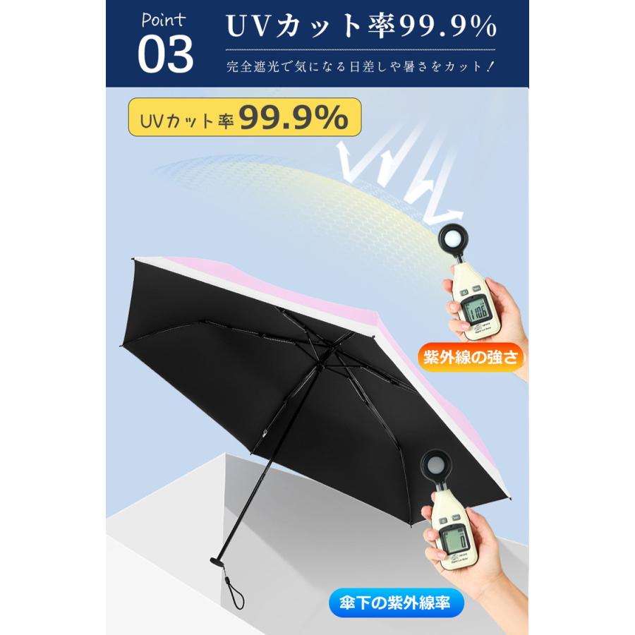 超軽量 日傘 折りたたみ 軽量 完全遮光 晴雨兼用 軽さ超越!忘れるくらいが、ちょうどいい軽すぎ日傘折りたたみ日傘 軽量 100 遮光 かわいい 軽い UVカット UV |  | 11