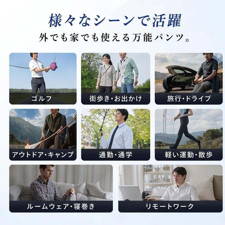 冷感パンツ ＼2点目半額／ ズボン メンズ パンツ 夏 ゴルフ 接触冷感 冷感 ひんやり ゴルフパンツ 夏用 涼しい 速乾 ジョガーパンツ アイスシルクパンツ |  | 04