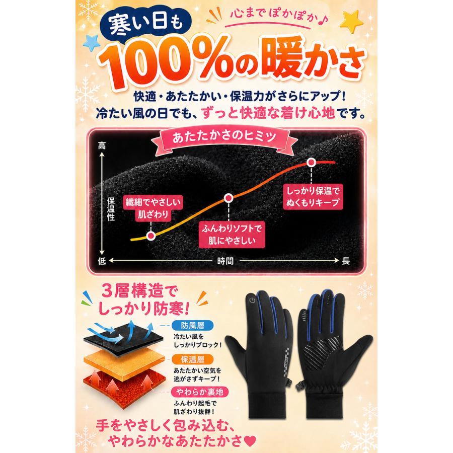 手袋 キッズ 女の子 男の子 子供 ＼3点目99％OFF★2点目半額クーポン／ 防寒 撥水 サッカー 自転車 ジュニア スマホ手袋 スキー スノボー スポーツ 小学生 |  | 03