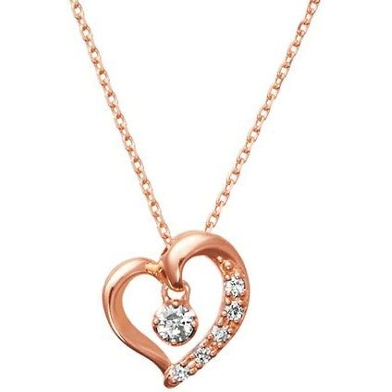 （新品,未開封） 4℃ (ヨンドシ-)ハート サイド ダイヤモンド K18ピンクゴールド(ＰG)ネックレス 111231123108 【H1027974944】(35946円)