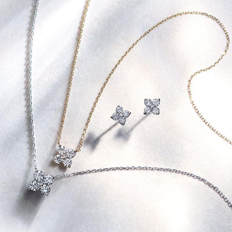 【〜6/6まで出品】 ヴァンドーム青山 VENDOME AOYAMA K18YG ダイヤモンド0.28ct カローラ ネックレス AGVN629945DI 【E2488745072】(87026円)