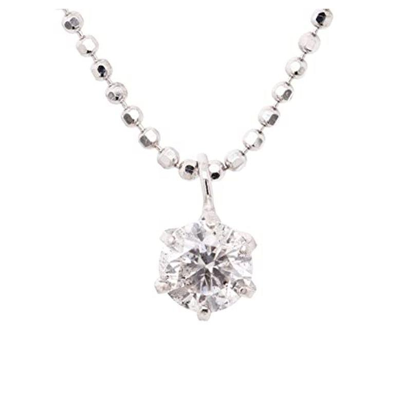 KASHIMA純プラチナ台 0.3ct ダイヤモンド 一粒石 プチ ペンダント ネックレス