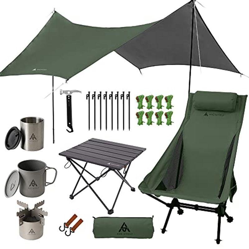 And Myself アンドマイセルフ ソロキャンプ 初心者 セット一式 テント タープ 寝具 調理セット付き プチキャンプセット グリ バルムンク商会 通販 Yahoo ショッピング