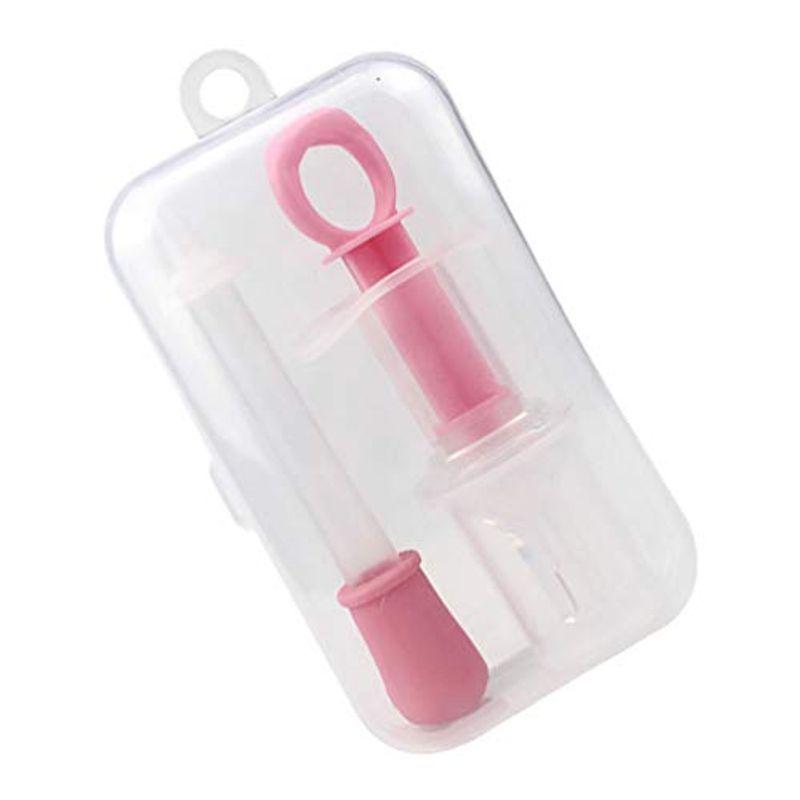 ledmomo ペット 投薬器 給水 シリンジ 介護補助 流動食 給水器 経口投薬器 補助 注入器（ピンク）1セット