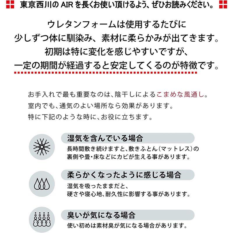 西川　(Nishikawa)　エアー　点で支える　シングル　マットレス　遠征　エアー　持ち運び用　出張　ベッドの上に1枚プラス　スリム　Ai