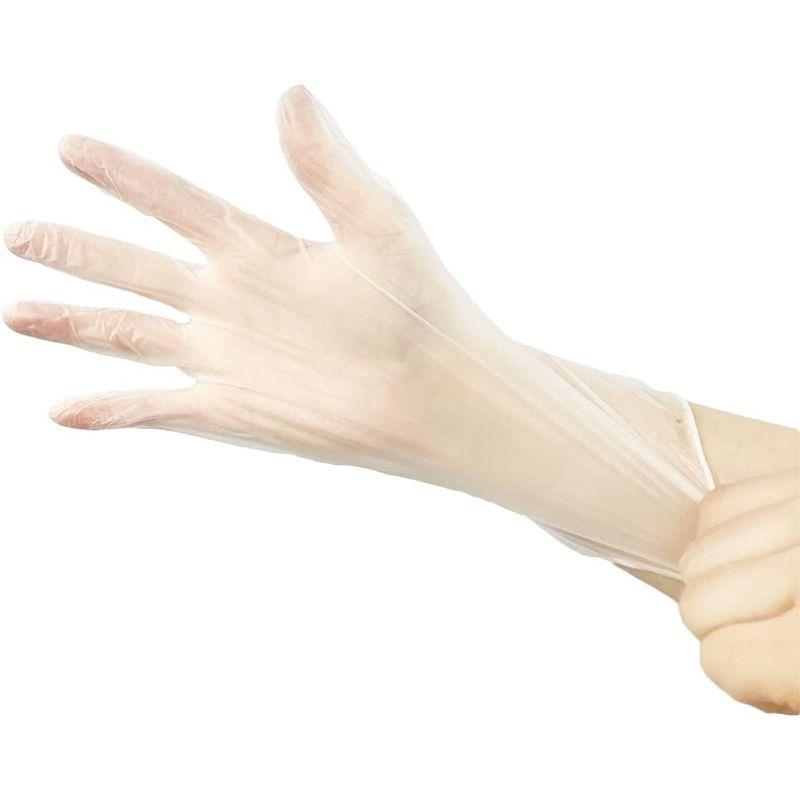 使い捨てビニール手袋　Disposable　Vinyl　Gloves　Lサイズ　10箱　(100枚入り×10箱)
