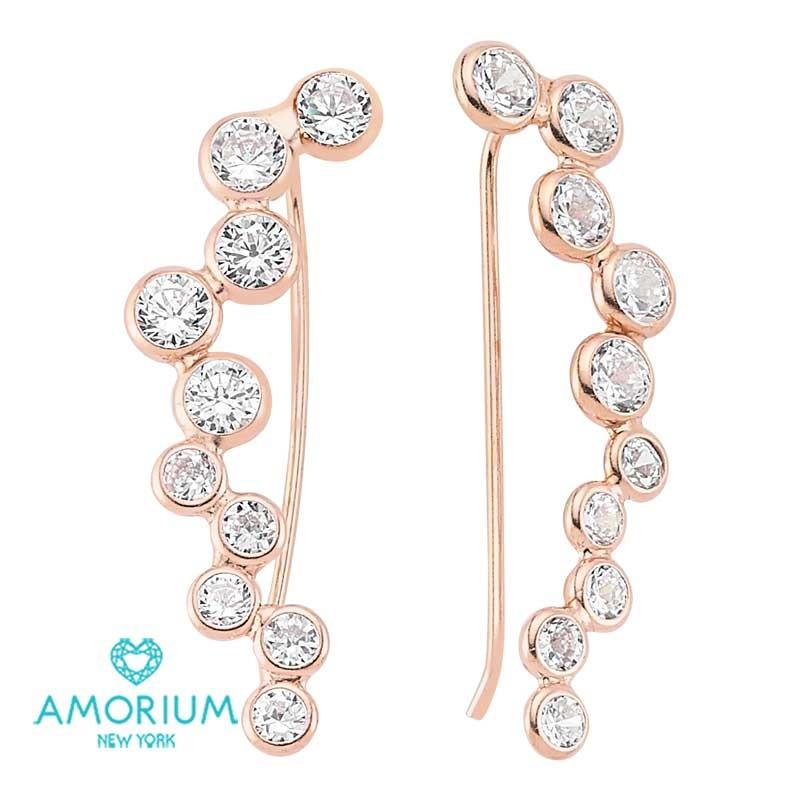 イヤーカフ ピアス 両耳 レディース ブランド イヤークライマー 個性的 シルバー925 ジルコニア AMORIUM 女性 彼女 ギフト プレゼント クリスマスプレゼント