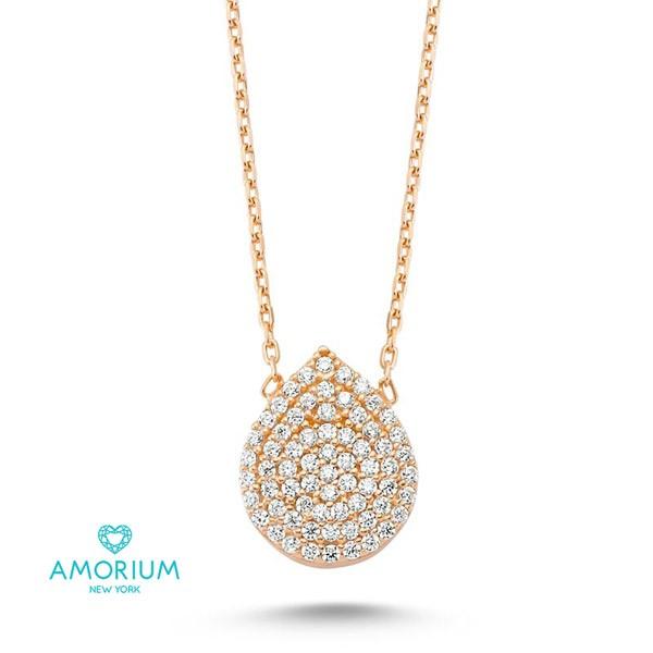 ネックレス ブランド レディース ドロップ 雫 ティアドロップ プレゼント 直輸入 AMORIUM アクセサリー おしゃれ シンプル 普段使い 女性 母の日ギフト 花以外