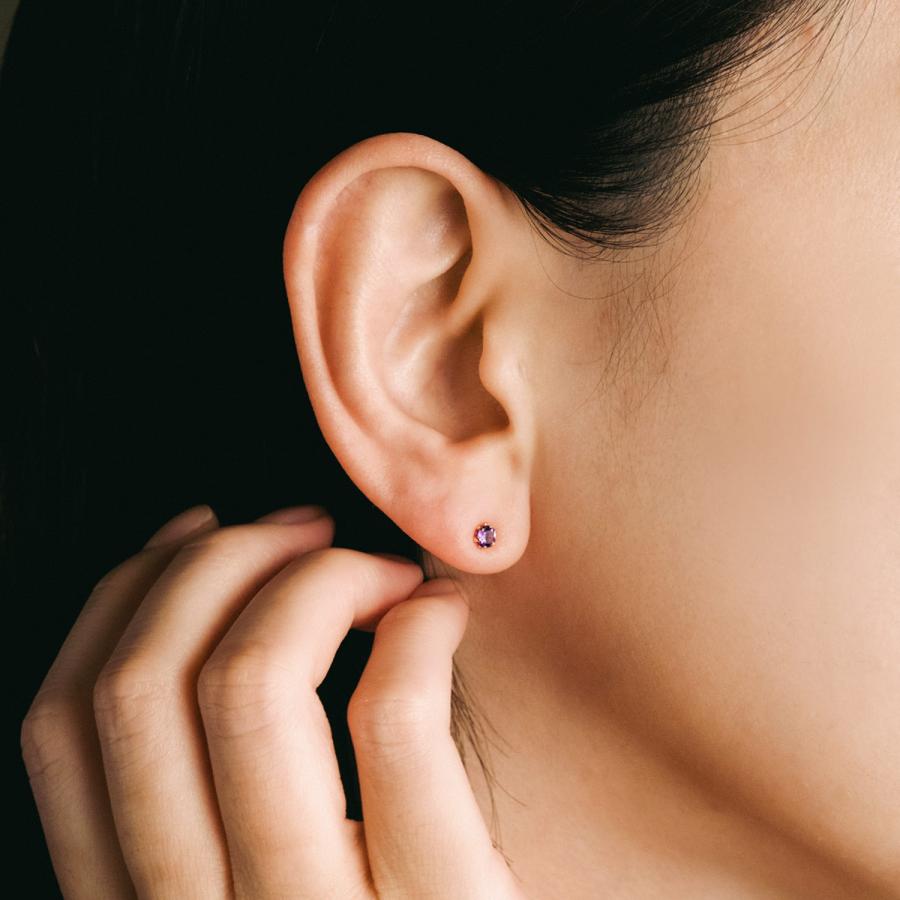 ピアス 18金 アメジスト 18k ゴールド K18 揺れる プレゼント ピアス 18金 アメジスト 18k ゴールド K18 揺れる プレゼント