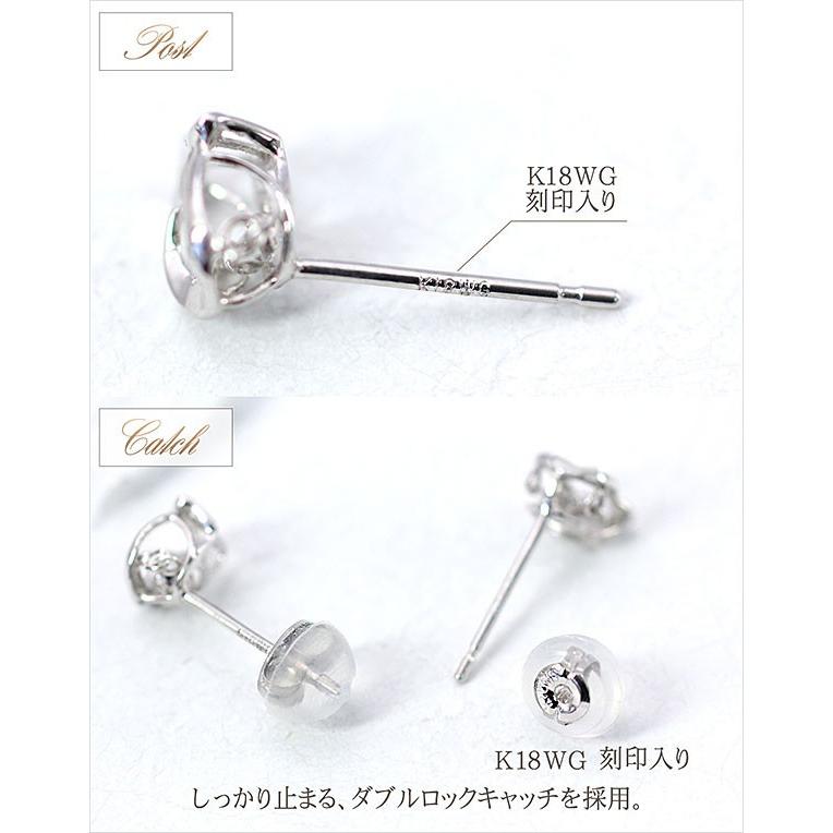 ピアス 18金 ダイヤ 可愛い プレゼント フープピアス 18k レディース 