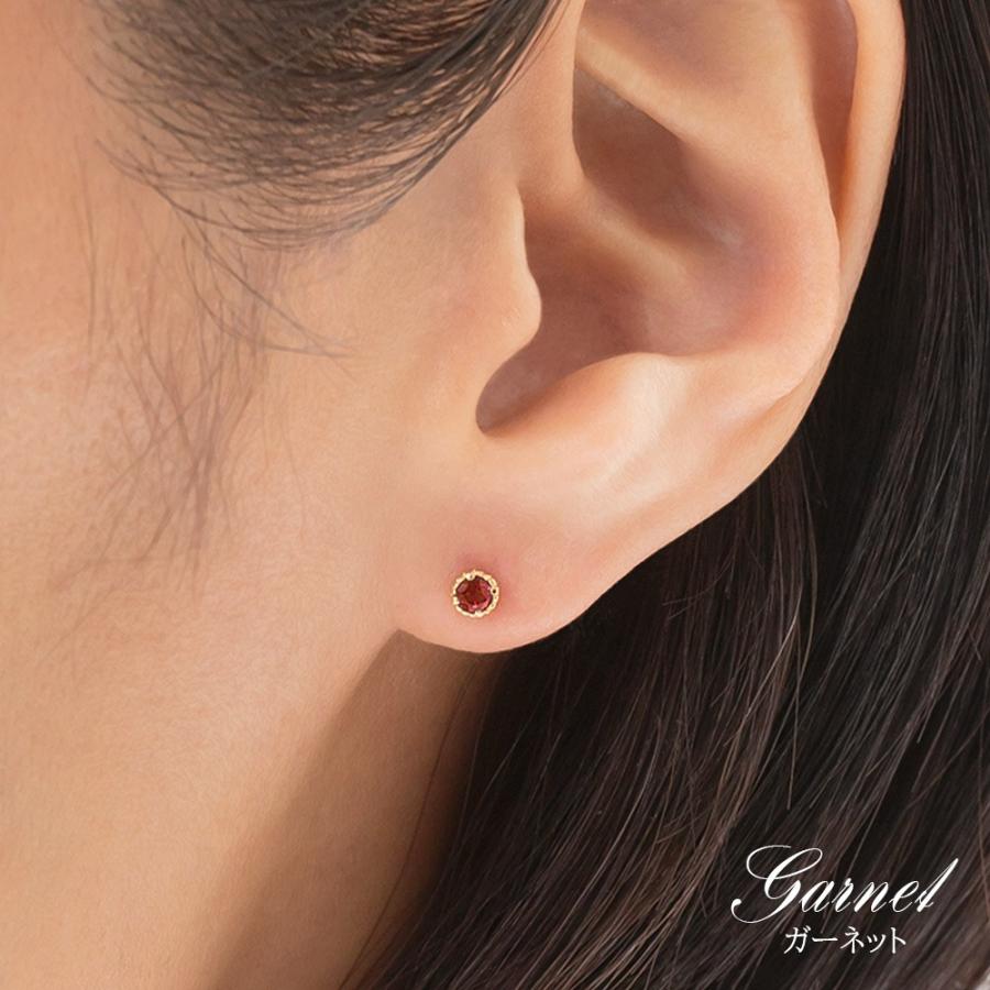 セカンドピアス 軸太 18金 ポスト 0.8mm 太め 18k ピアス プレゼント