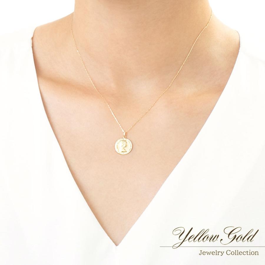 コインネックレス 18金 レディース 18k ジュエリー アクセサリー K18 イエローゴールド 小ぶり 薄型 プレゼント 誕生日 女性 シンプル 母の日 ギフト おしゃれ Fi 5356 アクセサリーショップバルザス 通販 Yahoo ショッピング