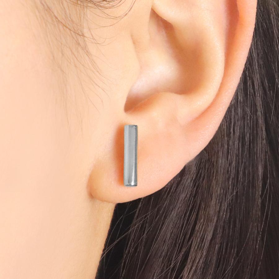 プラチナピアス シンプル レディース バー 棒 円柱 Pt900 アクセサリー