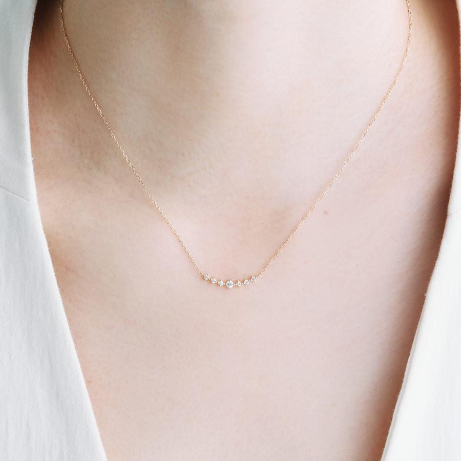 ネックレス レディース ダイヤ 18金 ダイヤモンド 18k ジュエリー 
