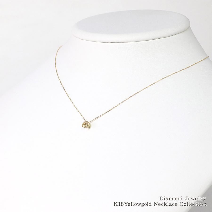 ネックレス レディース ダイヤ 18金 ダンシングストーン 18k ダイヤモンド ゴールド プレゼント 記念日 ギフト 彼女 女性 三日月 ムーン 母の日ギフト 花以外_11