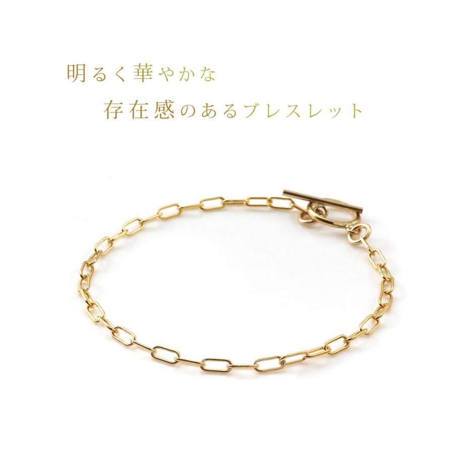 ブレスレット 14KGF レディース 14金ゴールドフィルド マンテル