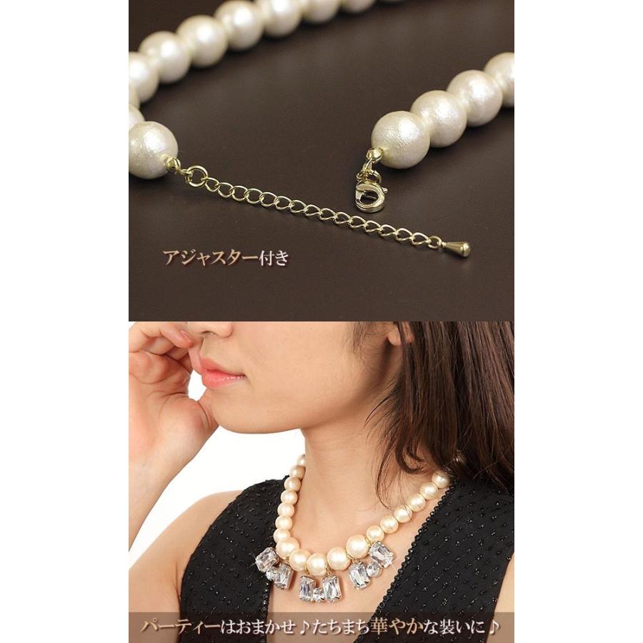 Vajra パール ネックレス 大ぶり 大きい コットンパール Vajra パール ネックレス 大ぶり 大きい コットンパール