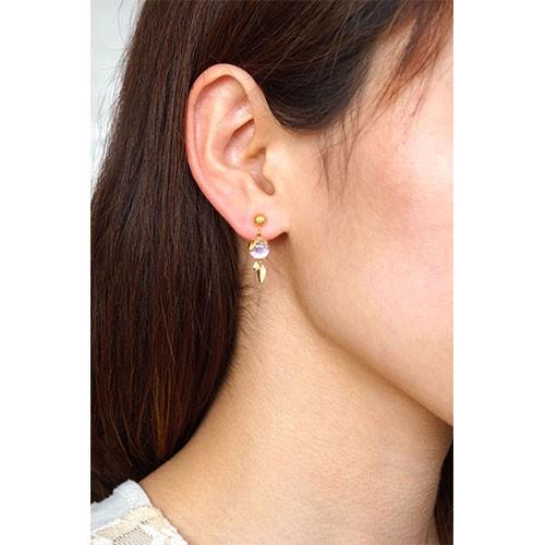 ぴあり ピアリ 京都清水坂ガラス館 ノンホールピアス イヤリング ノン