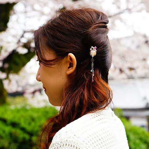 かんざし 京都清水坂ガラス館 正規品 簪 ヘアアクセサリー 髪飾り