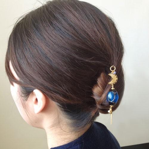 かんざし ヘアアレンジ 一本 京都清水坂ガラス館 簪 ヘアアクセサリー