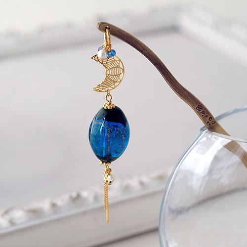 かんざし ヘアアレンジ 一本 京都清水坂ガラス館 簪 ヘアアクセサリー