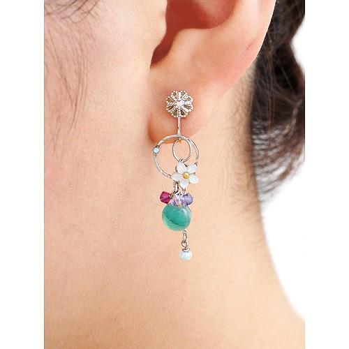 ぴあり ピアリ 京都清水坂ガラス館 ノンホールピアス イヤリング