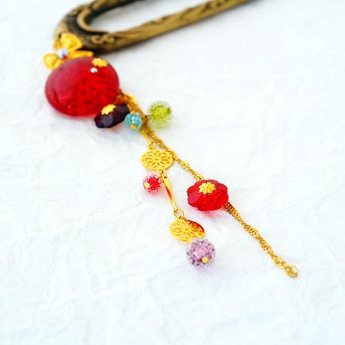 かんざし 京都清水坂ガラス館 正規 簪 ヘアアクセサリー 髪飾り 揺れる