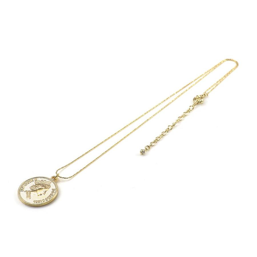 コインネックレス レディース シルバー ゴールド ニッケルフリー アクセサリー シンプル エリザベス女王2世 2way 両面 プレゼント ホワイトデー  お返し : アクセサリーショップバルザス・レディース - 通販 - Yahoo!ショッピング